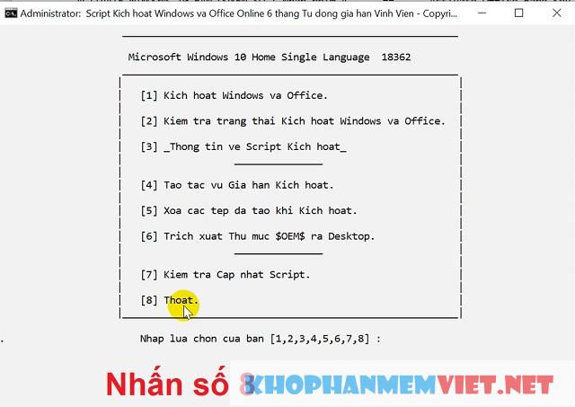 Crack Office 365 bằng AIO miễn phí