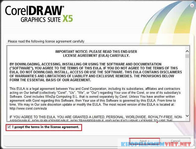 Hướng dẫn cài đặt corel Draw x5