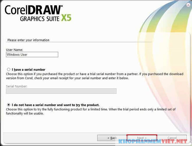 Hướng dẫn cài đặt corel Draw x5