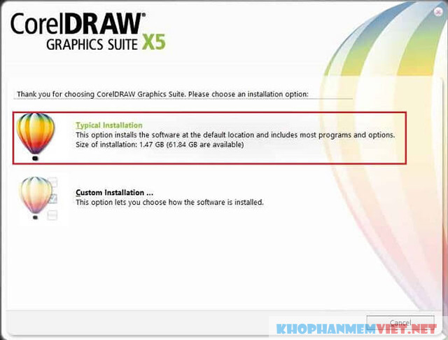 Hướng dẫn cài đặt corel Draw x5