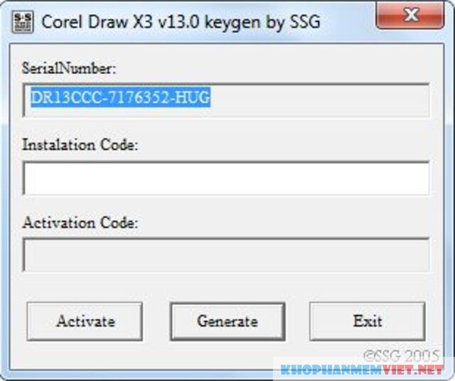 Cài đặt corel draw x3 bước 5