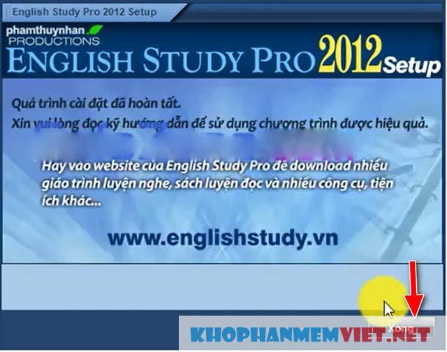 Cài đặt english study pro