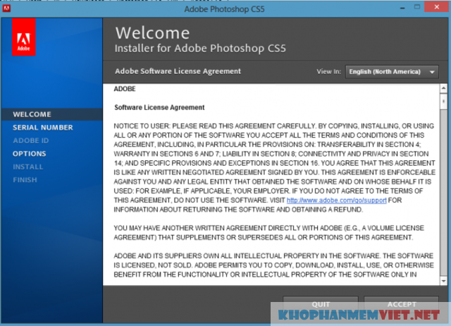 Hướng dẫn cài đặt phần mềm Photoshop CS5 miễn phí