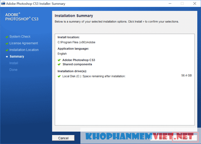 Hướng dẫn cài đặt photoshop cs3 miễn phí