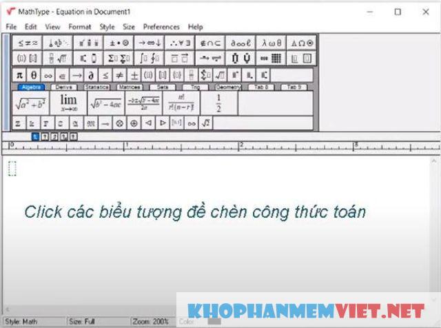  tính năng nổi bật của phần mềm MathType 6.9