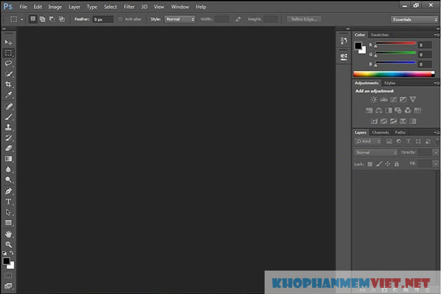 Tính năng phần mềm photoshop 2015