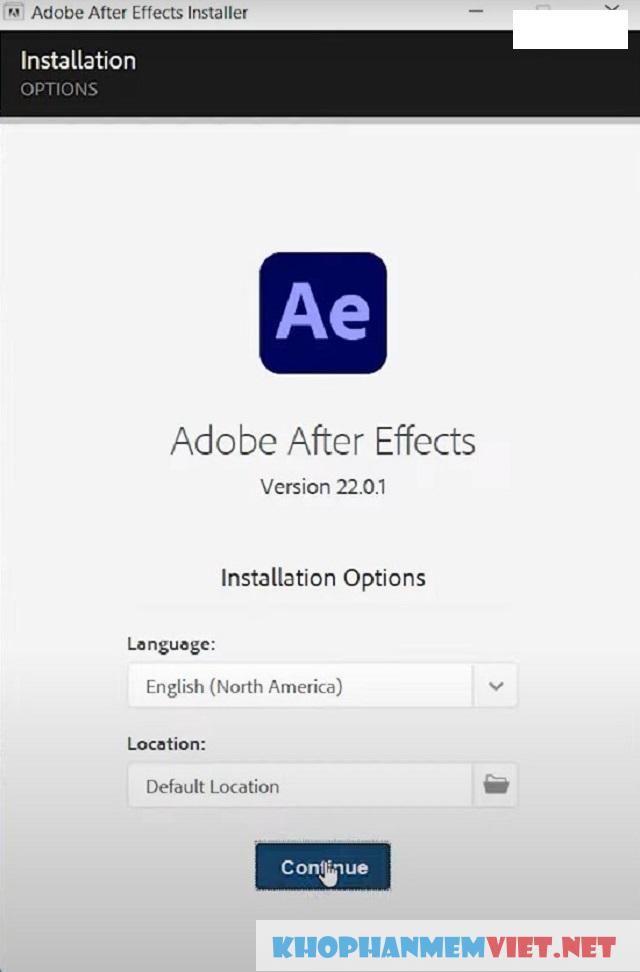 Hướng dẫn cài đặt After Effects 2022 miễn phí