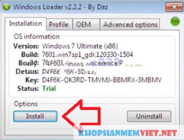 Hướng dẫn cài đặt Windows Loader 3.1 miễn phí