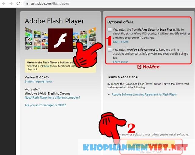 Hướng dẫn cài đặt Adobe Flash Player miễn phí