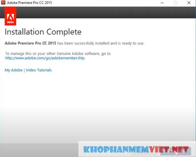 Hướng dẫn cài đặt Adobe Premiere Pro CC 2015 miễn phí