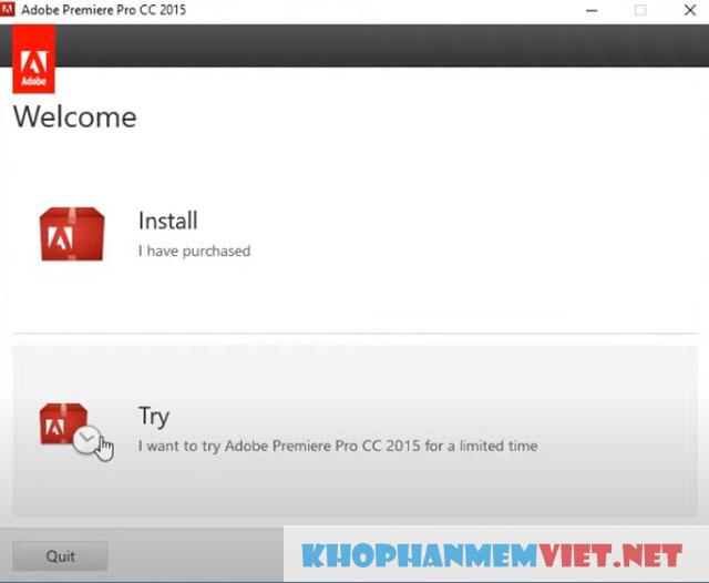 Hướng dẫn cài đặt Adobe Premiere Pro CC 2015 miễn phí
