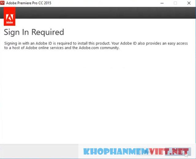 Hướng dẫn cài đặt Adobe Premiere Pro CC 2015 miễn phí