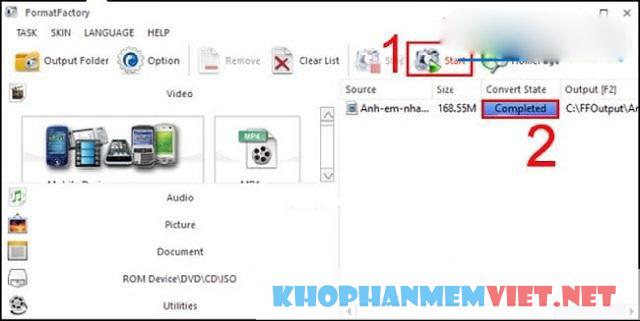 Hướng dẫn cài đặt phần mềm Format Factory miễn phí