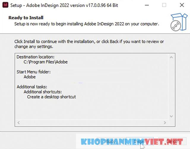 Hướng dẫn cài đặt Adobe InDesign 2022 miễn phí