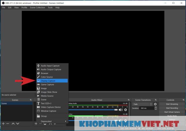 Hướng dẫn quay màn hình bằng OBS Studio
