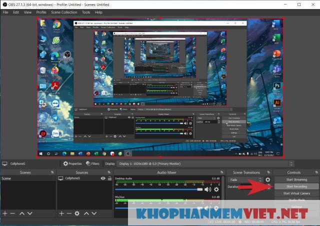 Hướng dẫn quay màn hình bằng OBS Studio