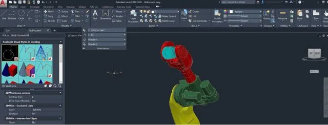 Giao diện mới của autocad 2020