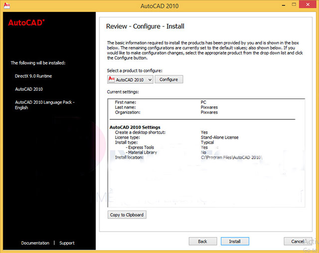 Hướng dãn tải autocad 2010 miễn phí