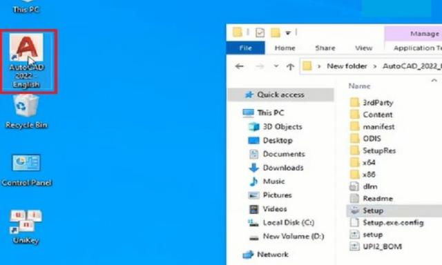 Mở ứng dụng Autocad 2022