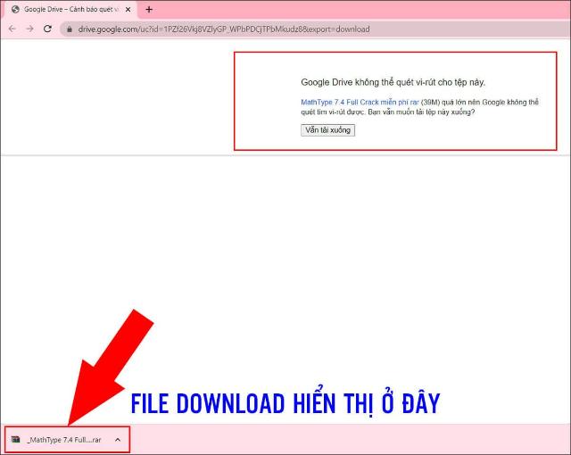 File download phần mềm được hiển thị như hình minh họa