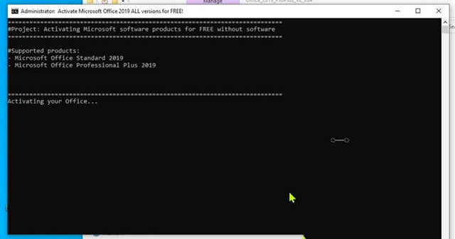 hướng dẫn kích hoạt office 2019 không cần key
