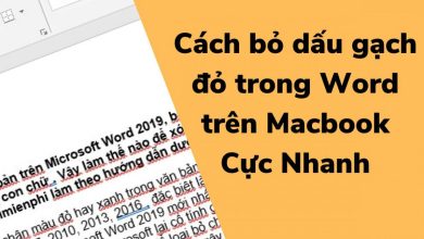 Cách bỏ dấu gạch đỏ trong word trên macboook