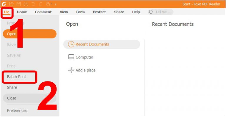 Cách in nhiều file pdf cùng lúc bằng phần mèm foxit reader