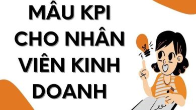 mẫu kpi cho nhân viên kinh doanh