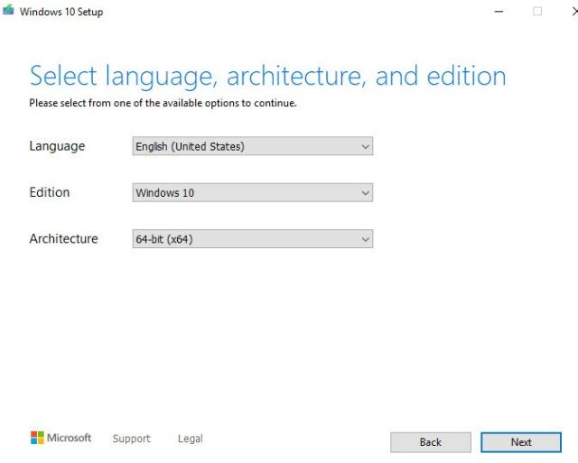 Tải win 10 bằng usb boot