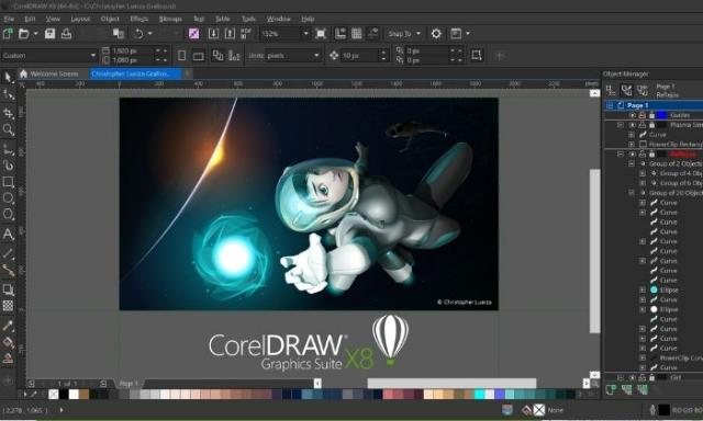 Tính năng nổi trội của phần mềm CorelDRAW X8