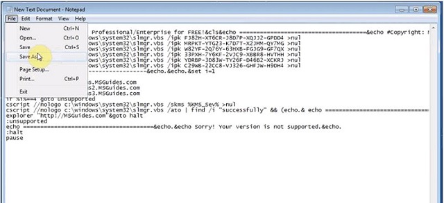 Crack win 7 bằng CMD