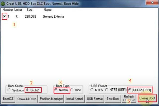 Bước 3: Tùy chỉnh cấu hình Boot