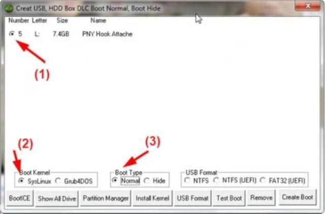 Bước 5: Chọn tùy chọn Boot Kernel